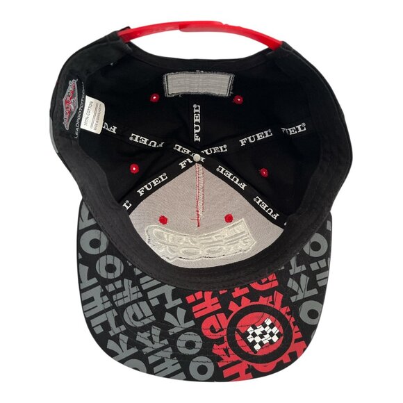Lead Foot City Snapback Hat Red Black Graphic Cap 100% Cotton Adjustable Strapba - Picture 5 of 6
